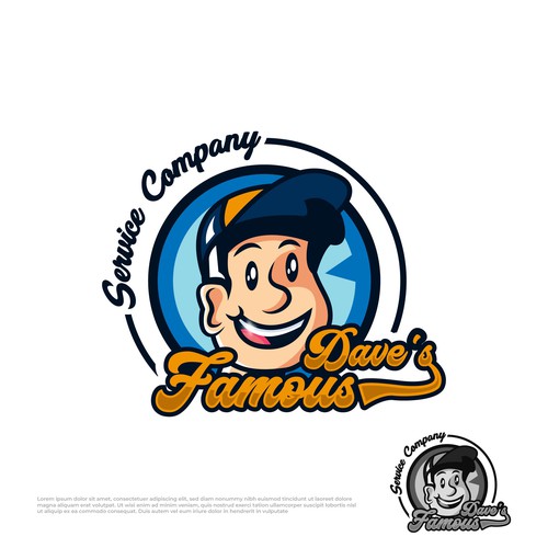 Famous Dave's Service Company Logo Design by Pxd.std