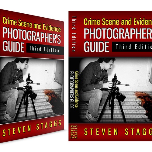 Create a book cover for a crime scene photography book Design by Nellista