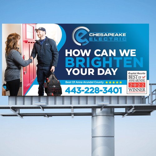 Chesapeake Electric Billboard Design by Budiarto ™