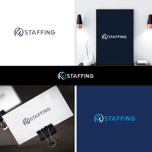 New Staffing Agency Logo! Design by Web Hub Solution