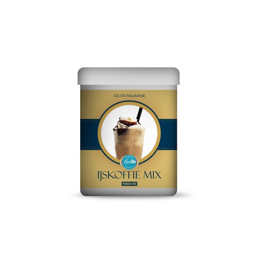 Italian Ice Coffee mix @ home  Label Design by PCab Designs