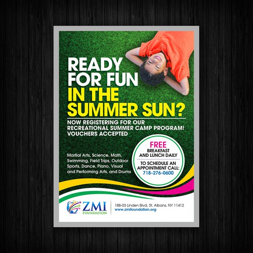 ZMI Foundation Summer Camp Flyer