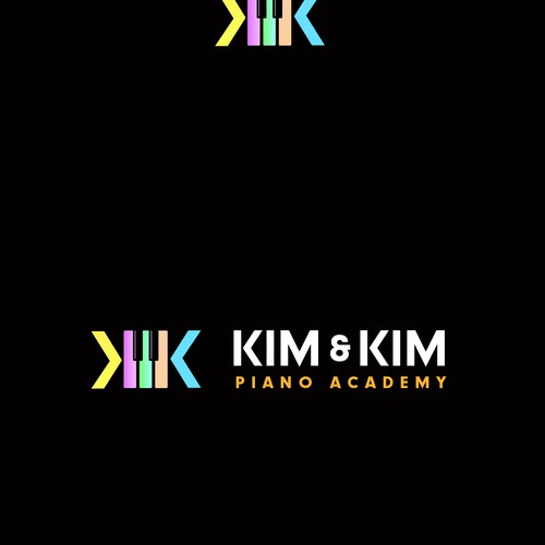 Logo to appeal adult piano students for online piano school called Kim & Kim Piano Academy Design by Matt *