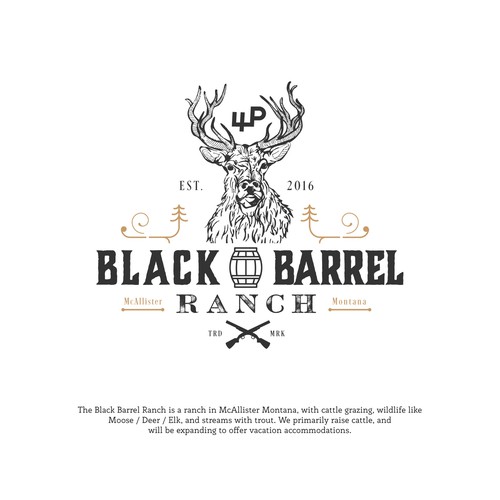 Designs | Logo design for Black Barrel Ranch in Montana! | Logo design ...
