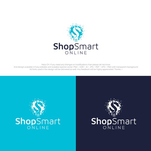 "SHOPSMART ONLINE" BRAND LOGO Design by Shanawas7