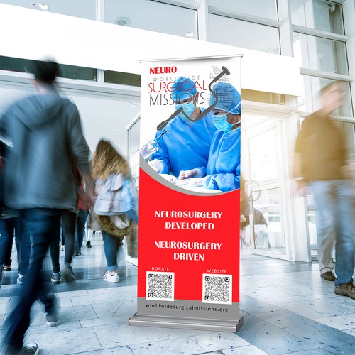Surgical Non-Profit needs two 33x84in retractable banners for exhibitions Réalisé par M!ZTA