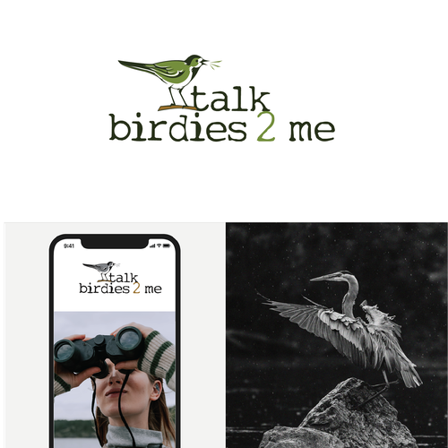 Design a powerful yet subtle bird logo for new professional birding company! Design by Studio Clevrik