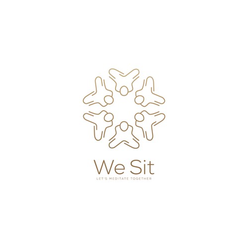 A logo to make people meditate together for a better world Design by Nglray