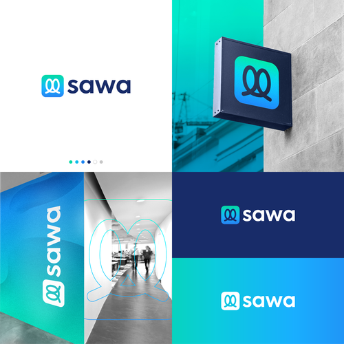 Sawa logo design Diseño de piratepig
