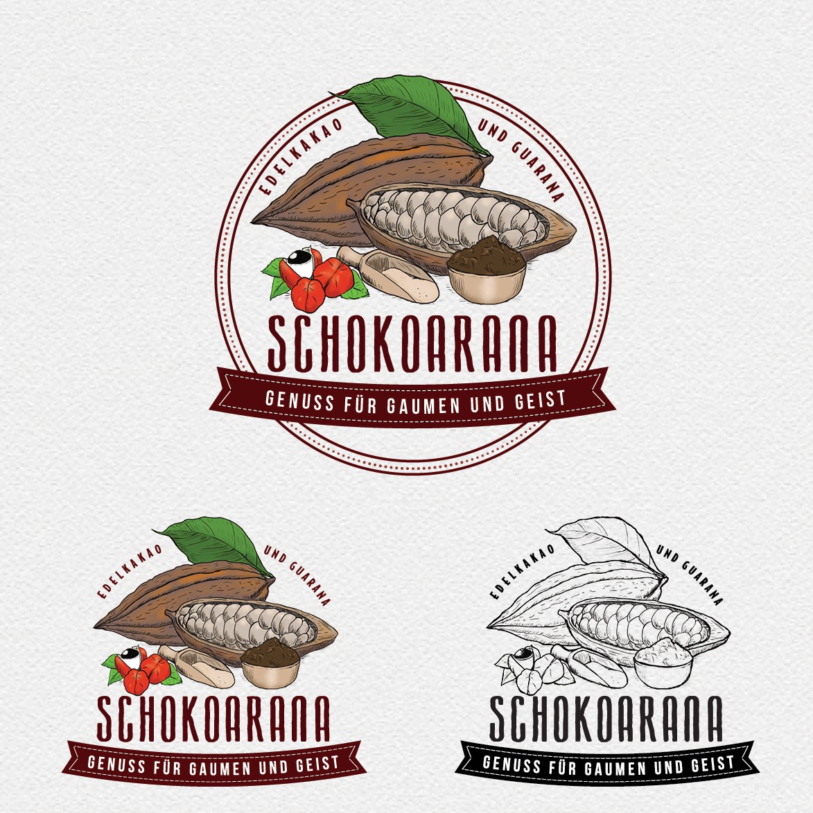 Swedish logo with the title 'schokoarana'