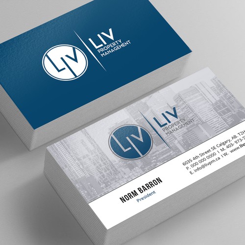 Create me a business card for our New, Modern Property ...