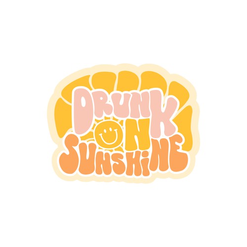 Retro Sunshine logo for new merch company Design by Laura Michelmore