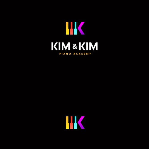 Logo to appeal adult piano students for online piano school called Kim & Kim Piano Academy Design by Matt *