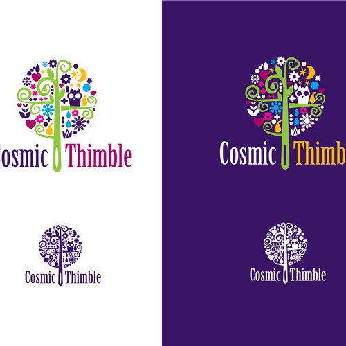 Cosmic Thimble Logo Design Ontwerp door Symbol Simon