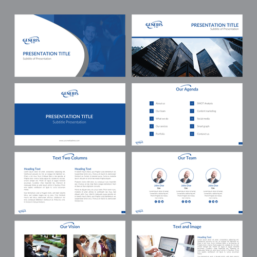 PowerPoint template contest entry by slide.art