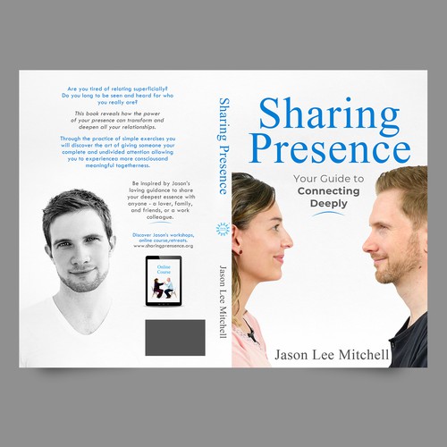 Mindfulness Book Cover on Sharing Presence Design by Yna