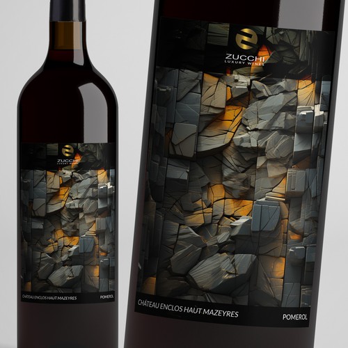Designs | Personalized wine bottle label for a natural stone design ...