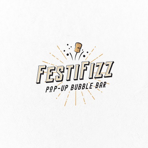 Logo for a pop-up bubble bar - FestiFizz Design by _fra_