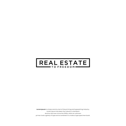 Real Estate to Freedom Design by cak_moel