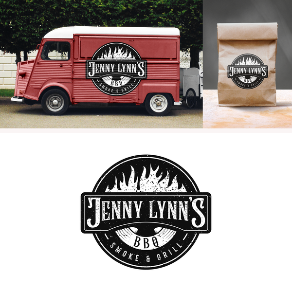 Design realizzato da Fayy.art intitolato "Rustic logo for Jenny Lynn's"