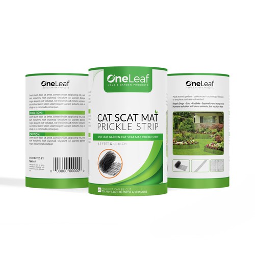 Oneleaf Needs A Labels Designed For New Cat Scat Mats Product