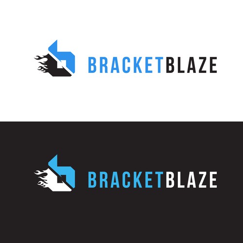 Bracket Blaze logo Design by RevelationArt