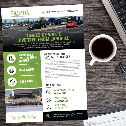 Designs | FortiStone IBA Aggregate Case Study Flyer | Postcard, flyer ...