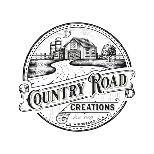 Country Road Creations, a rural shop | Logo design contest