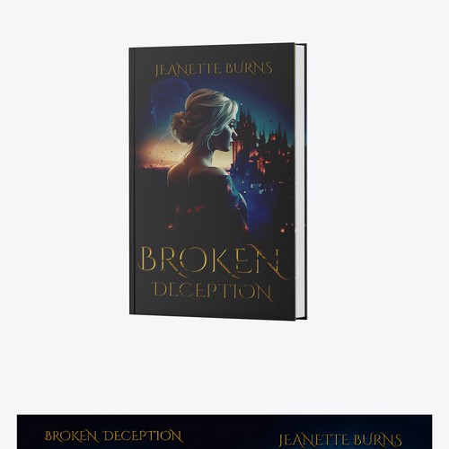 Book cover design for a novel called Broken Deception Design by SamArt❄️