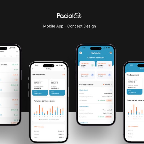 accounting application mobile Design by Uzeir Mansuri