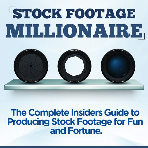 Eye-Popping Book Cover for "Stock Footage Millionaire" Design by 66designs