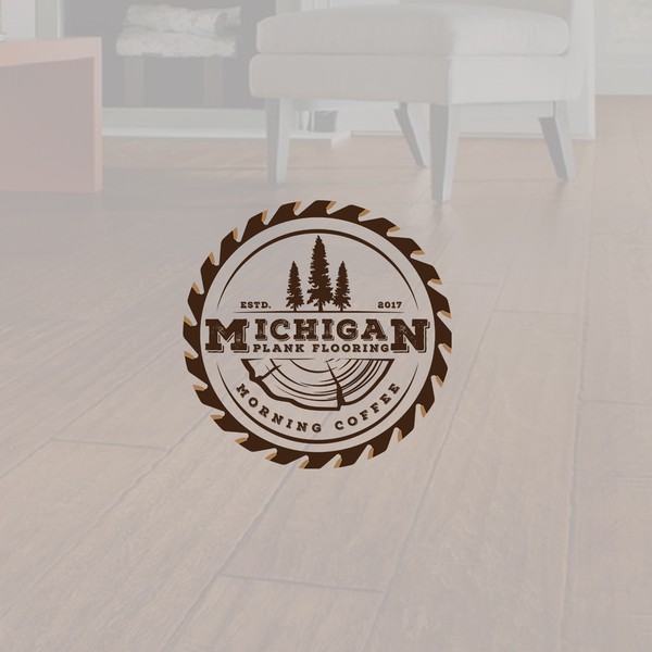 Design by Alam_H titled "Logo for "Michigan Plank Flooring""