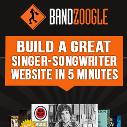 Bandzoogle needs a new banner ad Design by vineet5