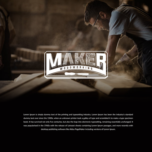 Design a logo for custom modern woodshop: furniture and art. Help a small business grow Design réalisé par Mouser®