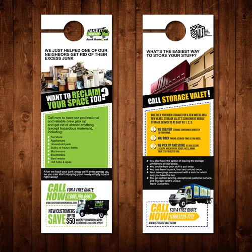 Jumbo door hanger design + ongoing projects | Postcard, flyer or print ...