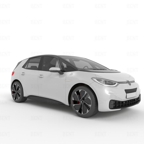 3D Model of VW ID3 Design by BenTō.