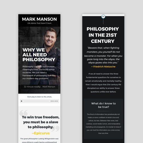 Web page design contest entry by Pinku