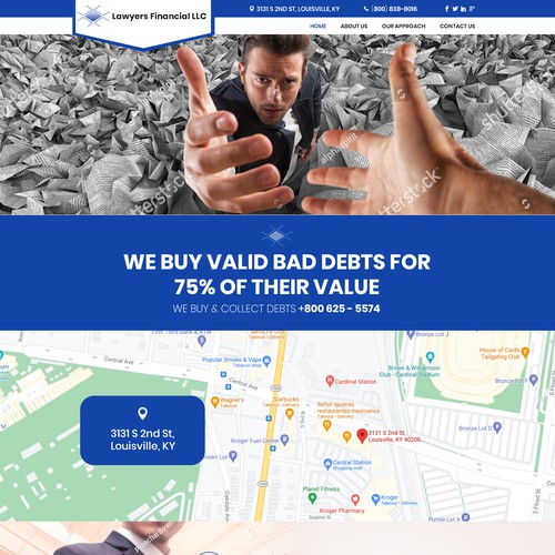 Debt Collection Website Design by Creative GS