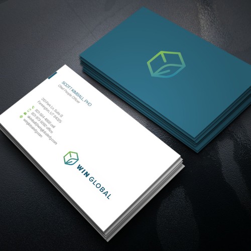 WIN Global Business Card Design-ontwerp door Xclusive16