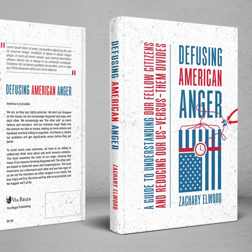 Cover for a book aimed at reducing American political anger Design by The Odd Seed