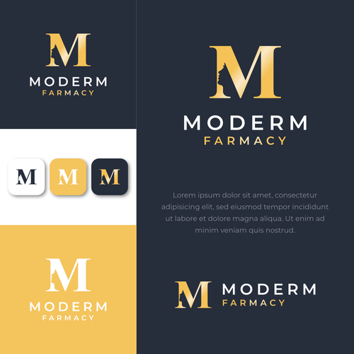 Modern skin care logo that combines science/medicine with nature Design by Fano Design