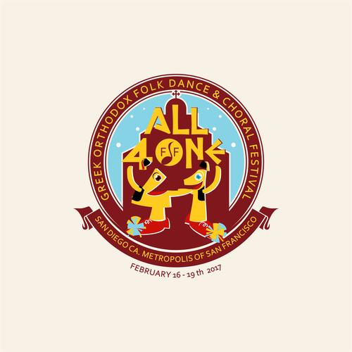 Greek Folk Dance and Choral Festival Annual Logo Design by bessstyle