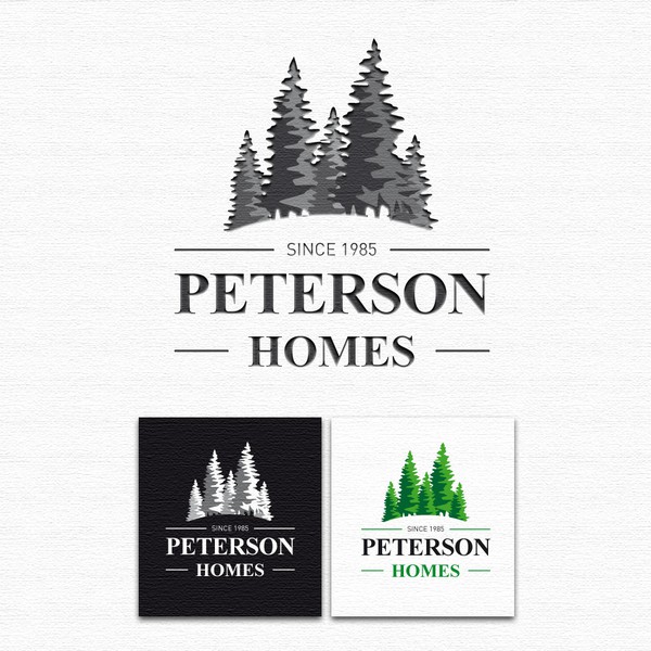 Design by McCrow titled "Peterson Homes Logo"