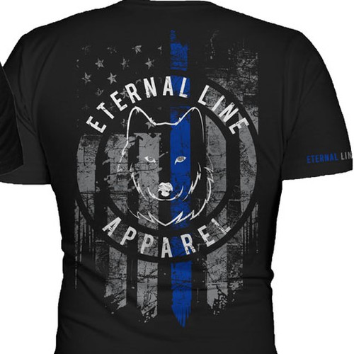 Thin blue line t-shirt, T-shirt contest