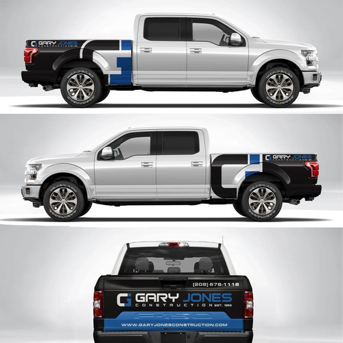 Partial vehicle wrap Design by Kiky Rizki