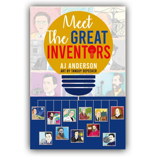 Young Adults Book Cover "Meet The Great Inventors" Design by Cover_Design_Expert