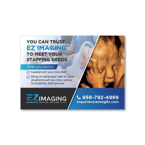 Design di ULTRASOUND STAFFING CARD/FLYER di Design Ecke