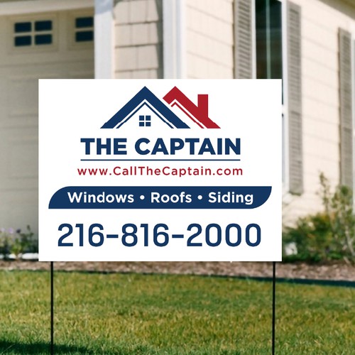 Yard Sign Design - We Called The Captain! Design von Shifat99d