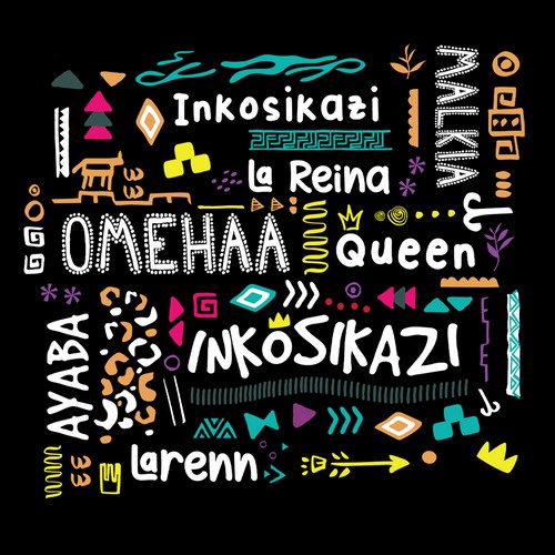 African Diaspora "QUEEN" Dialect T-Shirt Design Design by Zyatu