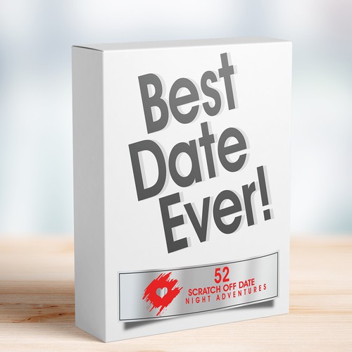 create a fun and eye-catching design for our date night idea box. Design by Chris John'son